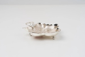 Leaf Shape <b>Silver</b> Finished Decorative Bowl Ideal For <b>Table</b> Display And Room <b>Side</b> <b>Table</b> And Snack Serving To Guests From India - Product Image 2