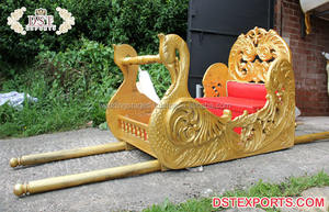 Doli ชุดแต่งงานสำหรับเจ้าสาวสไตล์มหาราชานี,Trendsetting Bride Doli สำหรับทางเข้าแต่งงาน Doli และ Palki ที่น่าตื่นตาตื่นใจสำหรับเจ้าสาวชาวอินเดีย - Product Image 4