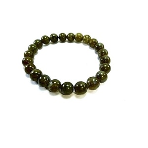 Bracelet rond en perles de labradorite Feng Shui faites à la main pour hommes et femmes, perles rondes en pierre, taille 8-10mm, bijoux à la mode, énergie - Product Image 1