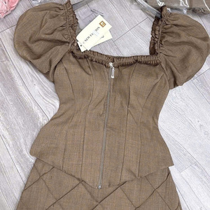 Elegante Conjunto de Dos Piezas para Verano, Conjunto Casual para Mujer, Ajustado, Cómodo, de Algodón Natural, Sólido, Lavable, Ecológico, ODM - Product Image 5