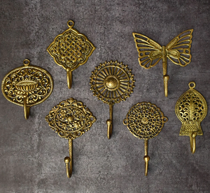 Classic Brass <b>Hook</b> Hanger Modern Style Custom Brass Coat Hanger Wall Coat <b>Hooks</b> Custom Made Logo Brass <b>Hook</b> Hanger - Product Image 1