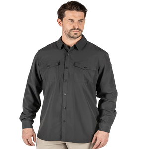 Chemise tactique multi-usages à manches longues pour homme avec poches zippées pour la randonnée, le tir, l'alpinisme, l'entraînement et la protection en plein air - Product Image 2