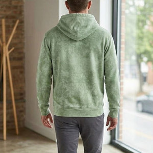 Sweat à capuche d'hiver délavé à l'acide pour homme, en coton doux, décontracté, à séchage rapide, léger, pour un usage quotidien confortable et les voyages - Product Image 4