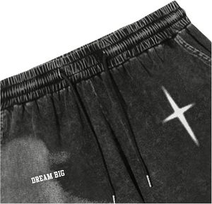 Pantalones Cortos Gráficos para Hombre con Cordón en la Cintura, Estampado de Figuras, Vaqueros Vintage, Estilo Urbano, Jorts - Product Image 2