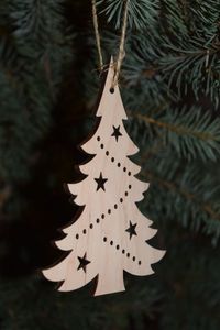 Elegant Wooden Hanging <b>Tree</b> <b>Ornament</b> With Fine Carving For Festive Decoration And Home Interior Stylish Look - Product Image 5