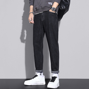 Nouvelle Collection Printemps/Automne 2025 – Jean Droit Ample Tendance Style Coréen pour Homme – Pantalon de Marque Jeune et Branché - Product Image 5