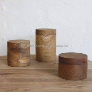 Contenedor de alimentos respetuoso con el medio ambiente, artículos decorativos para el hogar, cocina, recipiente hecho de madera y almacenamiento y organización de herramientas - Product Image 6