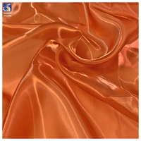 Kain Organza Polyester YX1386-1 Super Lembut Warna Cokelat Kopi, Mengkilap, Transparan, Cair, untuk Rok yang Cantik