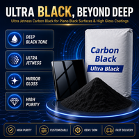 Poudre de carbone noir ultra-éclatant à haute densité et forte puissance de teinture pour masterbatch plastique, revêtement et encre