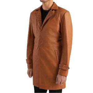 Abrigos de Cuero Marrón Premium de Moda para el Invierno, Diseño Elegante, Comodidad Superior y Estilo Moderno para Hombres, Ropa para Clima Frío - Product Image 3