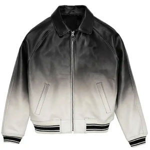 Chaquetas de Cuero para Hombre, Diseño Moderno, Nueva Edición, Cuero Vacuno Genuino de Primera Calidad, Estilo Bomber - Product Image 6