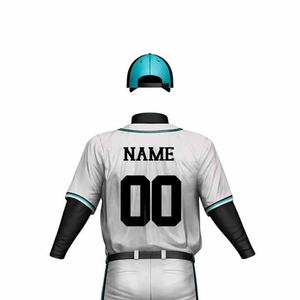 Oem Cheap Baseball <b>Uniform</b> Set <b>Custom</b> Embroidered Baseball and <b>Softball</b> <b>Uniforms</b> Full Sublimation Mesh Jersey Sportswear - Product Image 6