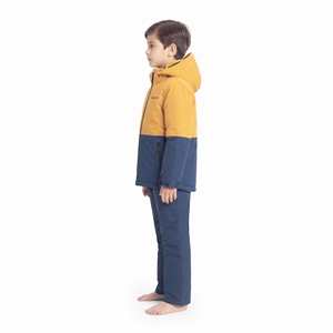 Chaqueta de Esquí para Niños HAWK EYE con Bloques de Color, Impermeable, con Capucha, Aislamiento Sintético, Ropa de Invierno para Niños - Product Image 3