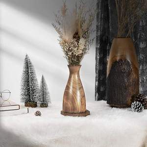 Handcrafted Wooden <b>Vase</b> for Home Wedding Table Best Rated Natural Finished Rustic New Arrival <b>Vase</b> Home Interior Artistic Design - Product Image 6