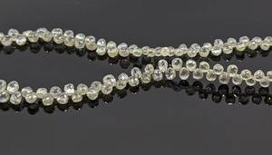 Perlas Briolette de 2.5–3 mm, Moissanita en Forma de Lágrima, AAA+, Blanco Amarillo, Peso: 0.18 quilates por diamante - Product Image 2