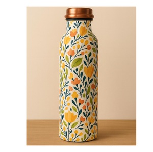 Ayurvedic Pure <b>Copper</b> Water <b>Bottle</b> Reusable <b>Copper</b> <b>Drinking</b> <b>Bottle</b> Premium Quality Traditional Water Storage <b>Bottle</b> - Product Image 5
