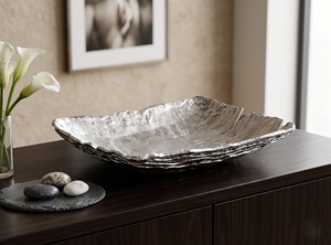 Royal Luxuries Unique Modern Luxury Fancy Nickel Plated Serving Dish Platter for Home <b>Kitchen</b> Weeding and Parties <b>Decoration</b> - Product Image 6