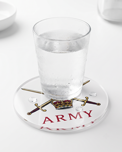 Nuevo Posavasos Acrílico Personalizado con Logotipo del Ejército, Brillante, Multicolor, Venta al por Mayor - Product Image 6