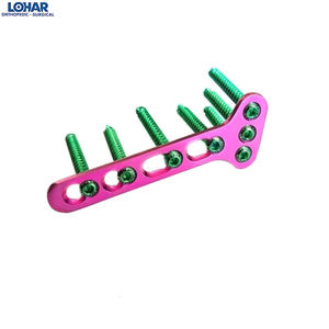 Ensemble professionnel de 12 plaques en T obliques en titane de qualité supérieure (3,5 mm) avec 50 vis LCP pour usage vétérinaire. - Product Image 2