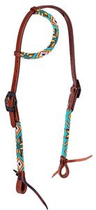 Equipo de Equitación de Cuero Genuino con Cuentas Multicolores, Collarín y Pechera Ligeros de Estilo Occidental para Montar a Caballo en Temporada - Product Image 3