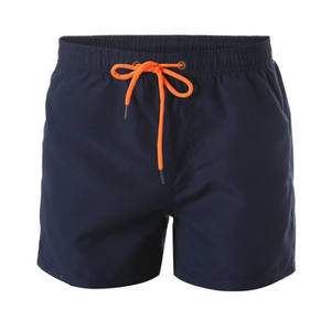 Pantalones Cortos de Hombre al por Mayor, Ecológicos, Transpirables, Antiarrugas, de Poliéster, Cintura Media, con Cordón Ajustable y Bolsillos, Lisos - Product Image 3