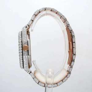 Export Quality Elegant Diamond <b>Watch</b> Rose Gold Plated Bracelet <b>Watch</b> with Shining Crystal Stones Fashion Available For Sale - Product Image 3