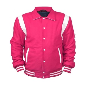 Blouson universitaire unisexe personnalisé 100 % laine, haute qualité, broderie universitaire, style streetwear, motif lettres patchwork sur le devant - Product Image 1