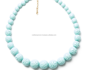 สร้อยคอเรซินรูปกัวและสร้อยคอเรซินแบบฮิปฮอปใสทรงกลมสายโซ่ยาวสร้อยคอสำหรับปาร์ตี้ลดราคา - Product Image 3