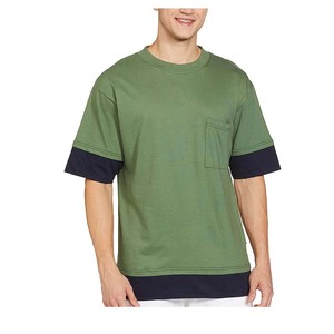เสื้อยืดสตรีทแวร์ผู้ชาย OEM แบบสั่งทำพิเศษ ผ้าฝ้าย 100% หนัก 300 กรัม คอกลม ไหล่ตก เสื้อยืดเปล่าผ้าฝ้าย 100% - Product Image 1