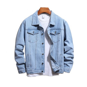 Chaqueta de Mezclilla Color Bronceado para Hombre, Estilo Casual con Botones al Frente, Color Sólido, Corte Regular, Prenda de Otoño, Tejido de Algodón, Detalle de Costuras - Product Image 3