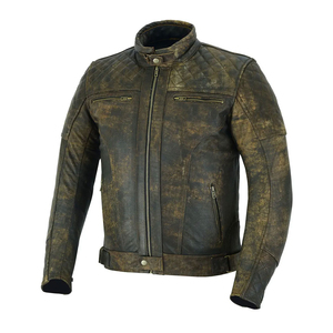 Wholesale Winter Leather Jackets Manufacturer Seller Stand Casual Leather Jacket for Men Motorbike Front - Product Image 5