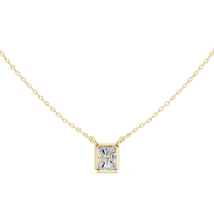 Collier pendentif solitaire radiant 1,50 carat, élégant bijou en diamant de laboratoire pour femme, mode nuptiale de luxe - Product Image 1