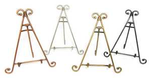 Soporte de Metal Moderno con Acabado Dorado y Plateado para Platos, con Recubrimiento en Polvo, Forma y Tamaño Personalizables - Product Image 4