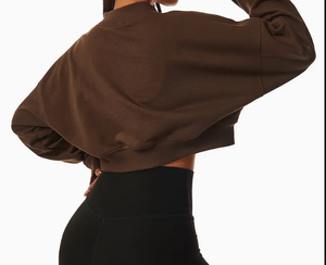 Sudadera de Cuello Redondo para Mujer, Mezcla de Algodón Premium, Corte Holgado, Ropa de Moda - Product Image 6