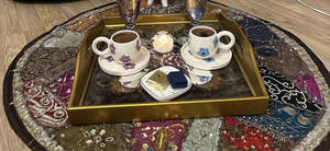 Dupion Silk Ethnic <b>Table</b> Cover Handcrafted Rectangular Tablecloth for Dining Coffee <b>Table</b> and Home Decor - Product Image 2