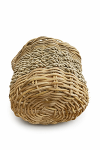 LAURA Handwoven Rattan Mix Seagrass <b>Basket</b> with Handle Natural Fiber Decorative Storage <b>Basket</b> for Home Decor <b>Gift</b> and Organizer - Product Image 3