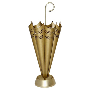Porte-parapluie en métal avec poignée décorative, style rustique antique, pour entrée et couloir, antirouille - Product Image 6