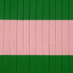 Suéter Verde de Cuello Alto para Mujer, con Rayas Rosas, Logotipo Personalizado, Tejido, Informal, para Otoño - Product Image 6