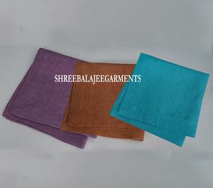 Serviettes de table carrées en lin de plantes florales modernes faites à la main 100% coton écologique réutilisable pour la maison et le mariage - Product Image 3