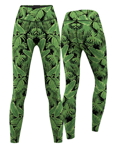 Leggings de yoga personnalisés grande taille décontractés d'été sans couture antibactériens en polyester/nylon tricoté taille mi-haute respirants - Product Image 1