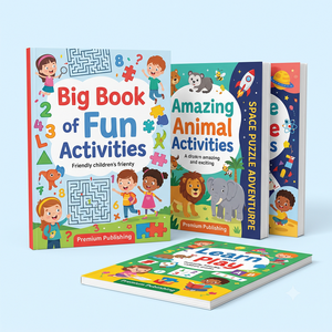Impresión de Libros de Actividades Personalizados para Niños de Alta Calidad, Venta al por Mayor de Fábrica para Libros Educativos, Juegos Infantiles y Aprendizaje Creativo - Product Image 1