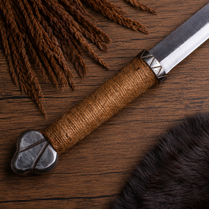 Couteau Seax médiéval en acier au carbone, lame artisanale traditionnelle de qualité supérieure, construction robuste, design de style historique pour collectionneurs - Product Image 6