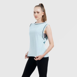 SOLDES D'ÉTÉ Débardeur Femme Sans Manches Décontracté Léger Vêtements d'Été Couleurs Personnalisées Tailles Logo OEM Vente en Gros Fabrication - Product Image 6