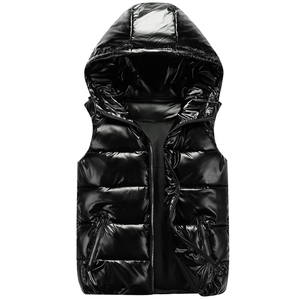 Chaleco Acolchado Brillante para Hombre, Ropa de Abrigo de Invierno, Cálido, Acolchado, Informal, Grueso, Aislado, Sin Mangas - Product Image 1