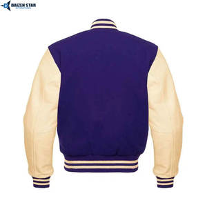 Chaqueta Universitaria Personalizada Estilo Streetwear con Botones al Frente, Fabricante OEM ODM - Product Image 2