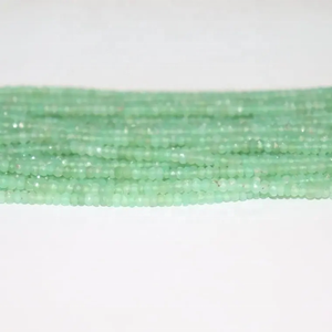 Perles de pierres précieuses de chrysoprase naturelle de haute qualité de 4 mm, forme ronde facettée, pour la fabrication de bijoux, prix de gros raisonnable - Product Image 4