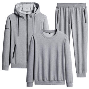 Traje Casual para Hombre, Chaqueta con Capucha, Pantalones Deportivos, Conjunto Deportivo de Tres Piezas de Marca Moderna con Logotipo - Product Image 4