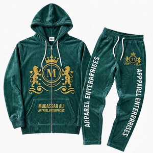 ชุดวอร์มมีฮู้ด Mudassar Ali Apparel Enterprises ผลิตจากโพลีเอสเตอร์ 100% หนัก 350 กรัมต่อตารางเมตร ซิปยาวเต็มตัว กระเป๋าหน้า - Product Image 6