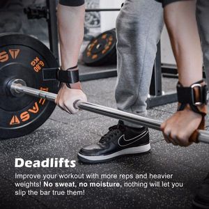 Guanti da sollevamento pesi in cotone antiscivolo con cinturini da polso per uomo e donna - per deadlift e sollevamento pesi - Product Image 6