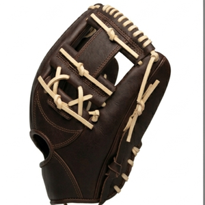 Gant de baseball en cuir H-Web pour droitier, à doigts entiers, avec fermeture auto-agrippante et sangle de poignet réglable, pour outfield, adulte, toutes saisons - Product Image 6